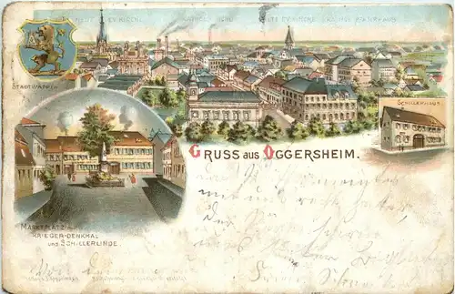 Gruss aus Oggersheim - Litho -250484