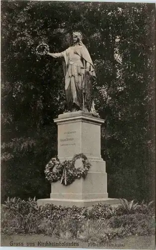 Gruss aus Kirchheimbolanden - Friedhof Denkmal -250524