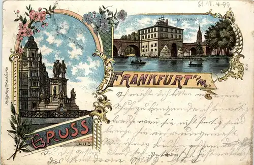 Gruss aus Frankfurt - Litho -250226