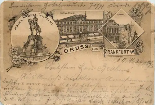 Gruss aus Frankfurt - Litho -250202