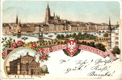 Gruss aus Frankfurt - Litho -250222