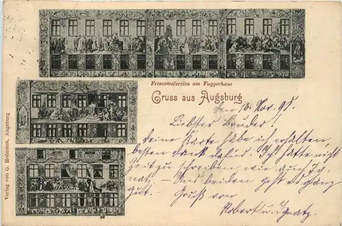 Grusss aus Augsburg - Fuggerhaus -250326