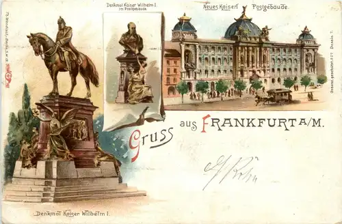 Gruss aus Frankfurt - Litho -250406