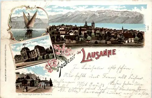 Souvenir de Lausanne - Litho -216118