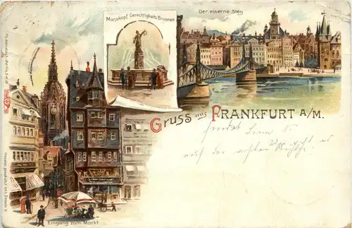 Gruss aus Frankfurt - Litho -250220