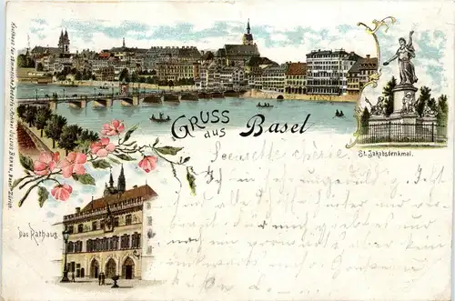 Gruss aus Basel - Litho -251514