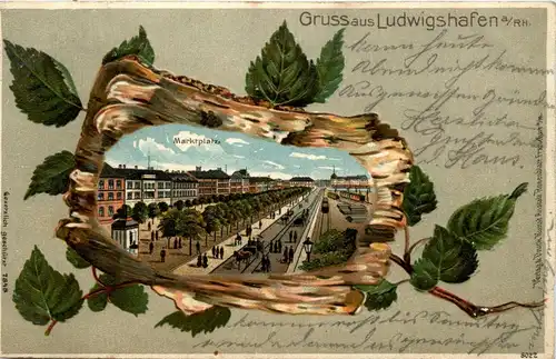 Gruss aus Ludwigshafen - Litho -250512