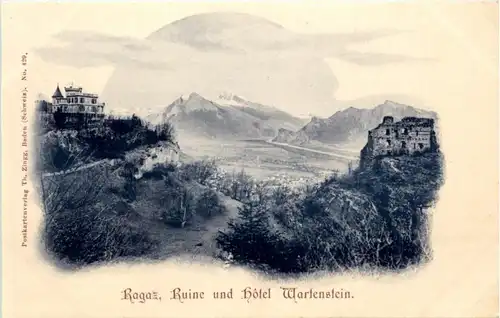 Ragaz, Ruine und Hotel Wartenstein -216256