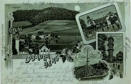 Gruss vom Löbauer Berg - Litho -251398