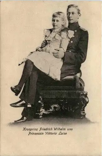 Kronprinz Friedrich Wilhelm und Prinzessin viktoria Luise -250142