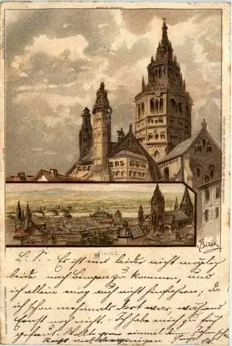 Gruss aus Mainz - Litho -250384