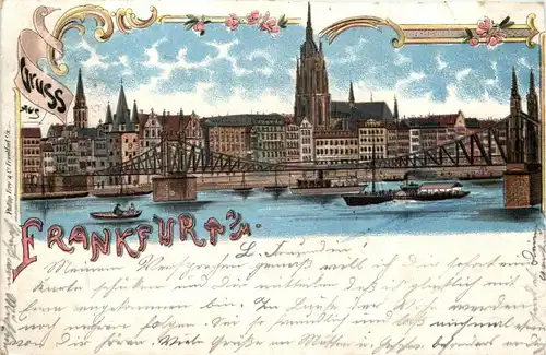 Gruss aus Frankfurt - Litho -250224