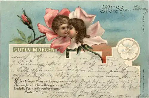 Kinder mit Blumen -250692