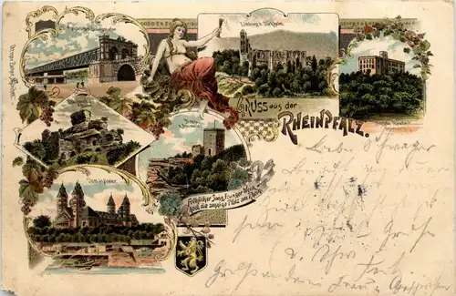 Gruss aus Rheinpfalz - Litho -251638