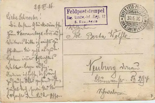 Thann - Engelsburg - Feldpost -251838