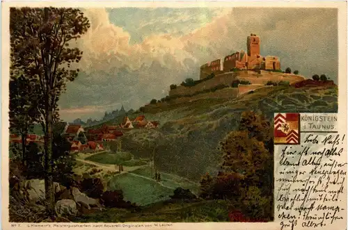 Königstein im Taunus - Litho -250942