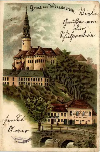 Gruss aus Weesenstein - Litho -251964