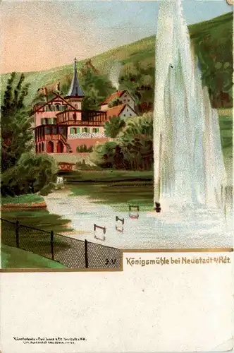 Königsmühle bei Neustadt - Litho -251456