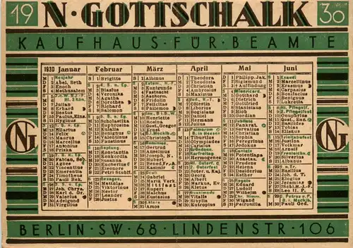 Berlin - Gottschalk - Kaufhaus für Beamte -249994