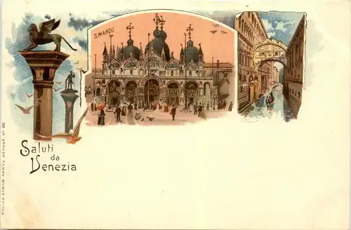 Saluti da Venezia - Litho -251202