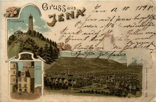 Gruss aus Jena - Litho -250914