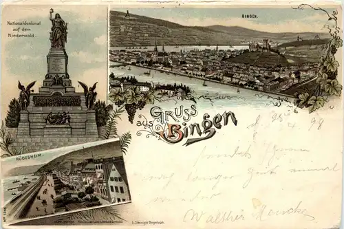 Gruss aus Bingen - Litho -251282