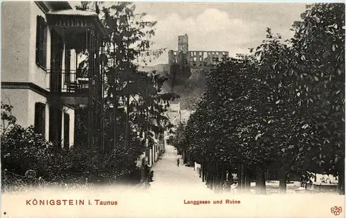 Königstein im Taunus - Langegasse und Ruine -252292