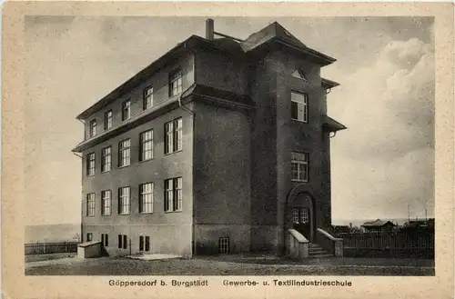 Göppersdorf bei Burgstädt - Gewerbe und Textilindustrieschule -251912