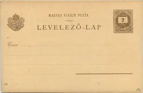 Budapest - Litho - Ganzsache -253286