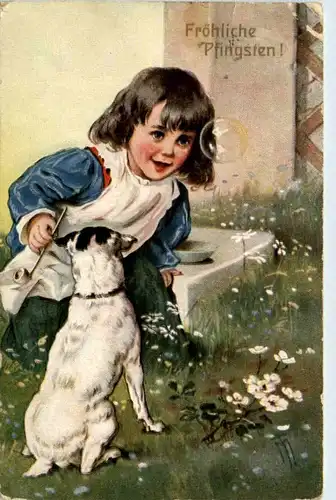 Kind mit Hund -213394
