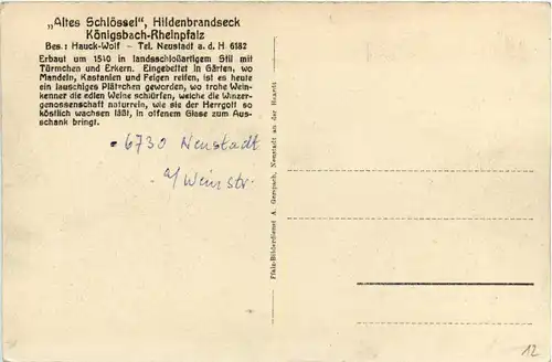 Hildenbrandseck Königsbach - Altes Schlössel -251362