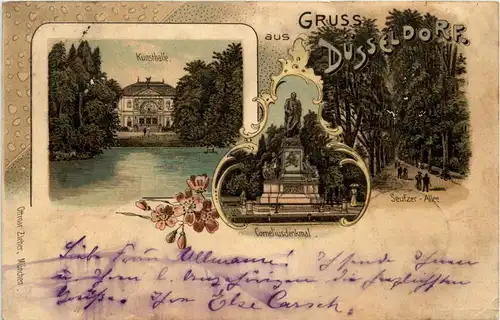 Gruss aus Düsseldorf - Litho -253554