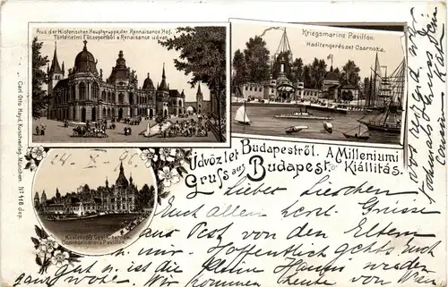 Gruss aus Budapest - Litho 1895 -253284
