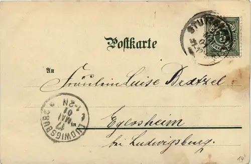 Gruss aus Stuttgart - Litho -253734