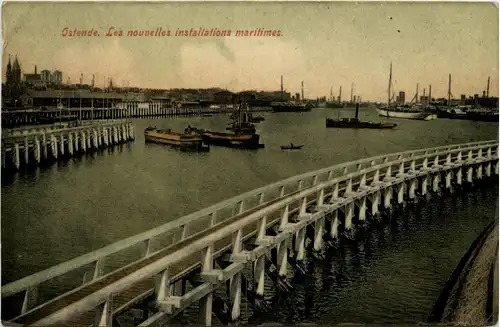 Ostende - Les nouvelles installations maritimes -253384