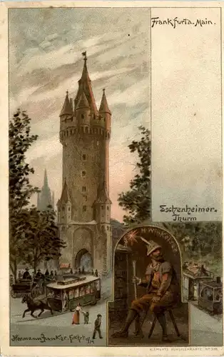 Frankfurt - Künstlerkarte - Litho -246082