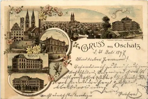 Gruss aus Oschatz - Litho -253874