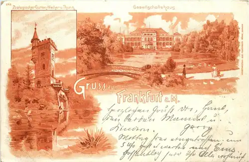 Gruss aus Frankfurt - Litho -246020