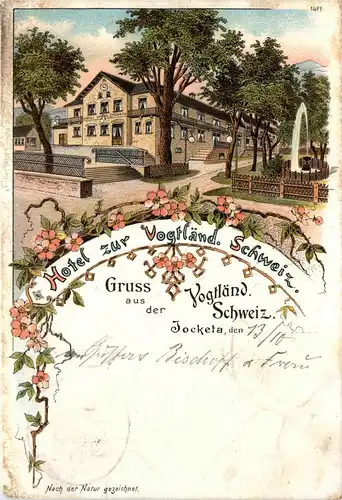 Jocketa - Hotel zur Vogtländ. Schweiz - Litho -253846