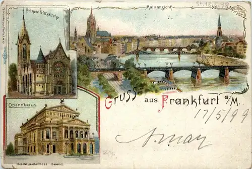 Gruss aus Frankfurt - Litho -246474