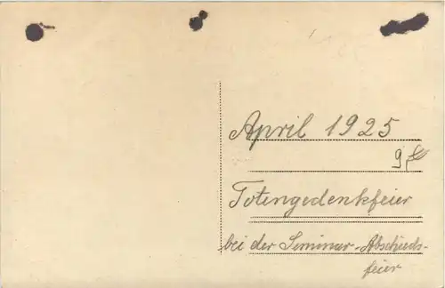 Frankfurt - Totengedenkfeier bei der Seminar Abschiedsfeier 1925 -246252