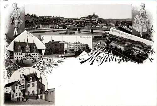 Gruss aus Meissen - Litho -253810