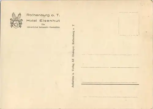 Rotenburg o. T. - Hotel Eisenhut -84208