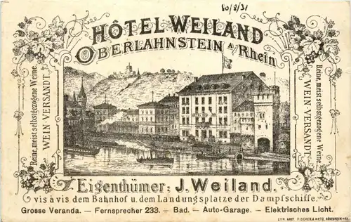 Oberlahnstein - Hotel Weiland -253484