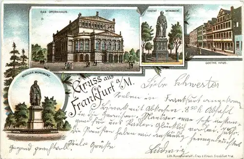 Gruss aus Frankfurt - Litho -246040