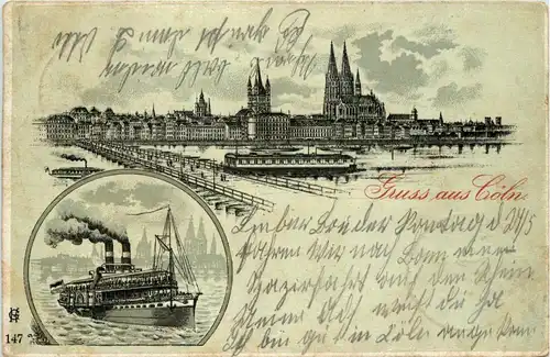 Gruss aus Köln - Litho -253546