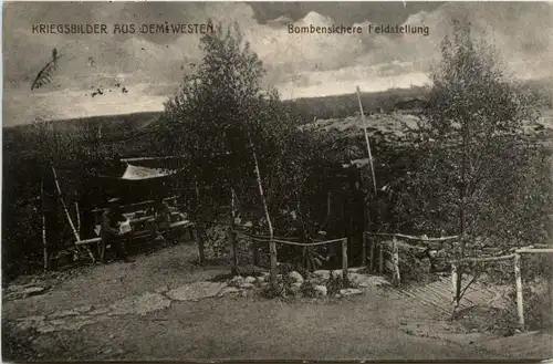 Bombensichere Feldstellung - Feldpost -246876