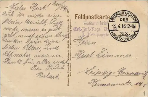 Bombensichere Feldstellung - Feldpost -246876