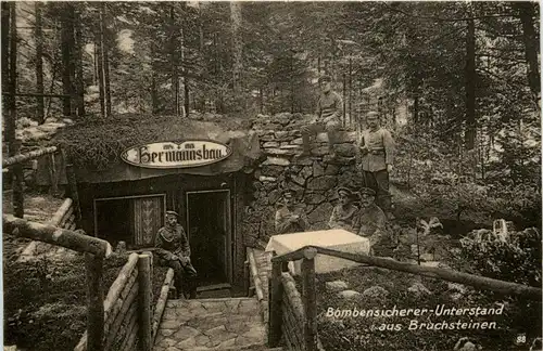Bombensicherer Unterstand - Feldpost -246858