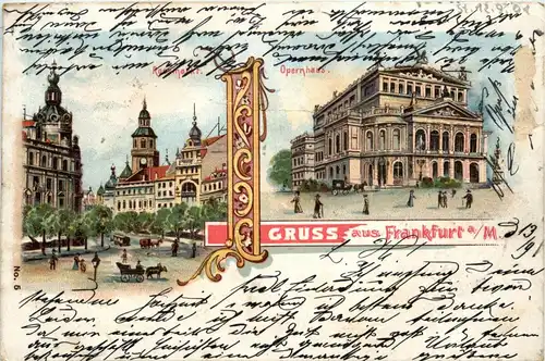 Gruss aus Frankfurt - Litho -246036